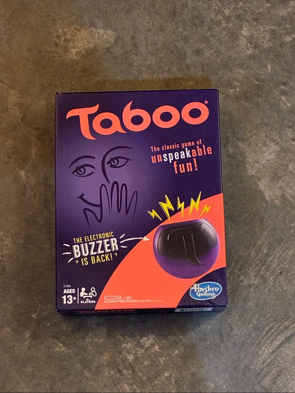 Taboo Game With Electronic Buzzer - Purple/Orange